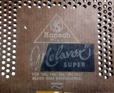 Röhrenradio Rückwand Kapsch