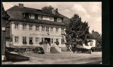 AK Hoheneiche über Saalfeld /Saale, Gasthaus Zum roten Hirsch im grünen Wald 