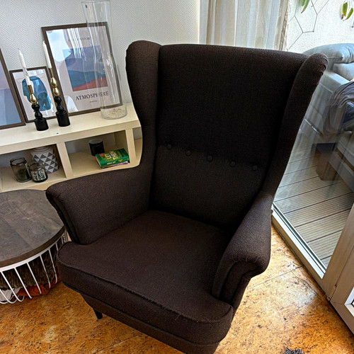 Ikea ohrensessel schwarz mit - schwarz,