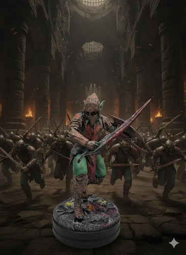 Moria orc statue - 34cm, figur