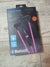 Grundig In-Ear Kopfhörer Musik Earphones Mit Bluetooth Adapter Rosa Pink Neu