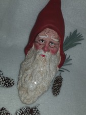 Alter Weihnachtsmannkopf Masse Christbaum Weihnachtsbaum Schmuck Santa Claus 
