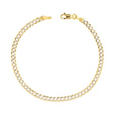 10K Gelbgold Solide 4mm Herren