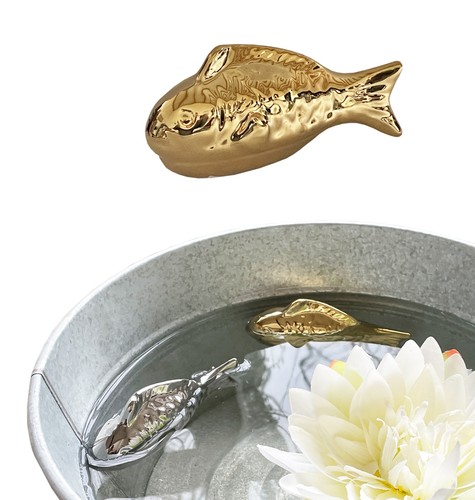 Teichdeko schwimm fisch gold - teichdeko,