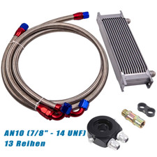Universal Zusatz Ölkühler Set 13 Reihen AN10 inkl.Anschluss-Set 