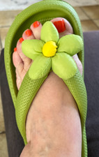 Damen Schlappen Grün – Gr