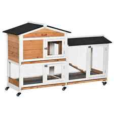 Zweistufiger Kaninchenstall Outdoor and Run Holzmobil Meerschweinchenstall Hase