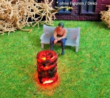 Brennendes Fass / Tonne mit