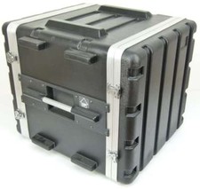 10 HE Double Door Hartschlenrack Flightcase KR-19, 10HE ABS Kunststoffrack Rack