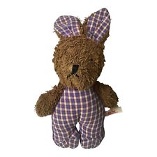 KÄTHE KRUSE Schmusetier Kuscheltier Hase Häschen kariert braun ca. 24 cm groß