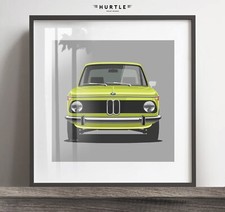 BMW 2002 Kunstdruck, Oldtimer
