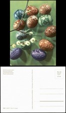 Ansichtskarte  Serbske jutrowne jejka Sorbische Ostereier 1977