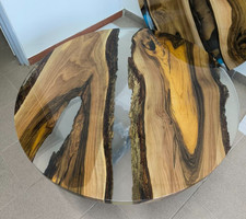 Rund Couchtisch aus Massivholz