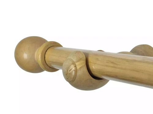 Holz gardinenstange mit ringen - mit,