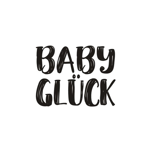 Holzstempel baby glück - holzstempel,