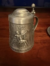 Deutscher Zinn Bierkrug mit