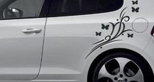  Seiten Aufkleber SET Auto CAR STYLE Tattoo Tribal Schmetterling Dekor Ranke  22