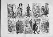 Original alter antiker Druck