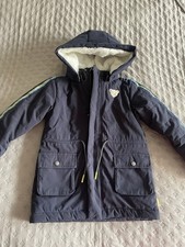 Steiff Winterjacke Anorak Junge Gr. 116 Top Zustand mit Kapuze Blau