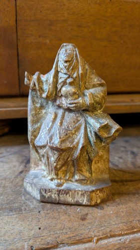 Antik barock holz figur - barock, maria