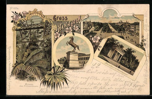Lithographie hannover inneres - lithographie,
