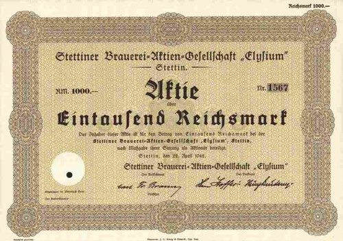 Stettiner brauerei elysium - stettiner,