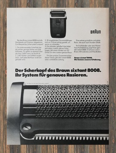 Braun sixtant 8008 reklame - sixtant,