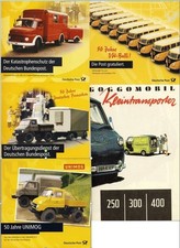 12 Brekina Modell-Autos aus der Serie "Deutsche Post Philatelie"