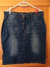 Jeansrock Blau Used Gr. 44 Deerberg Denim