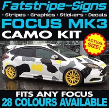 passend für FORD FOCUS MK3 CAMO GRAFIK AUFKLEBER STREIFEN DECALS ZETEC ST RS TURBO