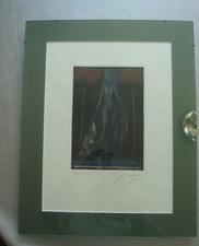 Original Bild Farb Radierung