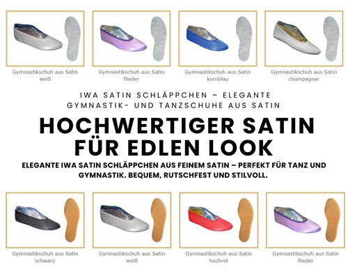 Satin turnschläppchen - satin,