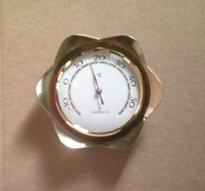 Antik Original 50er Jahre Messingring Zimmer-Thermometer, D 10 cm, Germany