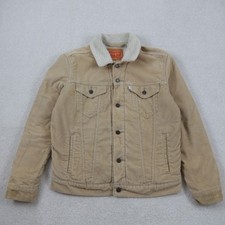 Levis Sherpa Herren Gr. M Trucker Cord Jacke Kurzmantel Übergangsjacke Fell