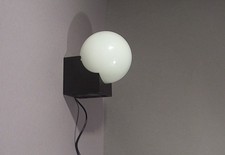 80er Jahre PHILIPS SL Kubo 9W Lampe Leuchte als Tischleuchte o. Wandleuchte KULT