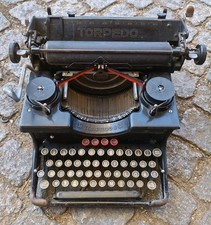 alte Schreibmaschine TORPEDO 6 Schwarz 1930er Jahre Deko Vintage Retro 