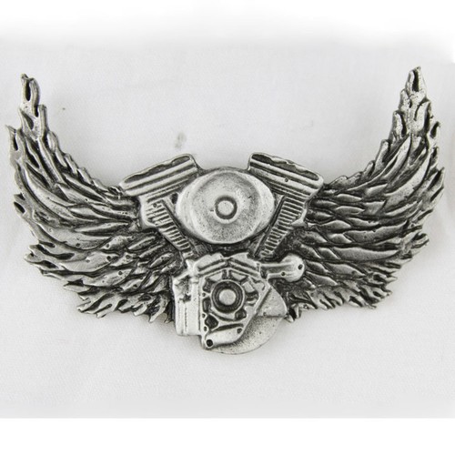 Biker motorrad twin wings - v,