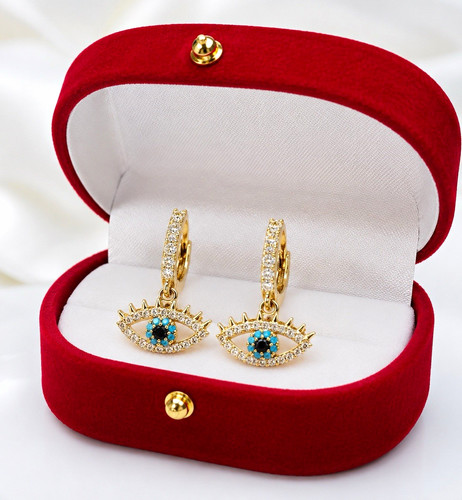 Ohrring evil eye glamourös - ohrring,