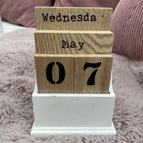 Kalender*Holzwürfel*Dauerkale
