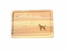 Boxer Hund mit Schwanz Holz