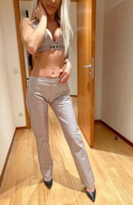 sexy Dakota Industry Lederhose, Esther Pant in Flieder, Größe 28 wie neu