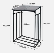 Metall Kaminholzregal