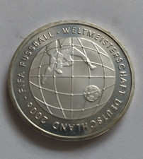 10 Euro 2005 Deutschland FIFA Fußball WM 2006 Silber 925er Buchstabe G