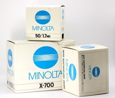 Minolta X-700 + Minolta MD 50mm 1:1,7 Objektiv OVP