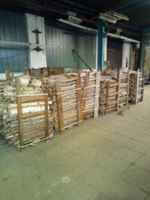 Brennholz Stammholz ca. 1,2 Raummeter auf Europal. Birke Fichte Eiche Pappel