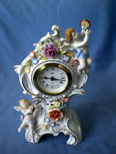 PMP Plaue  Schierholz Porzellan. Kaminuhr  Tischuhr  Schatz Uhrwerk. handbemalt