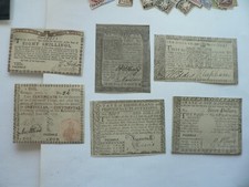 Banknoten USA 1778 Oficielle Nachdrucke 14 St.