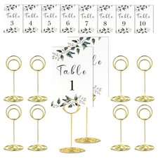 2X(Tischnummernhalter Hochzeit Kartenhalter Papiersständer P3O8)1396