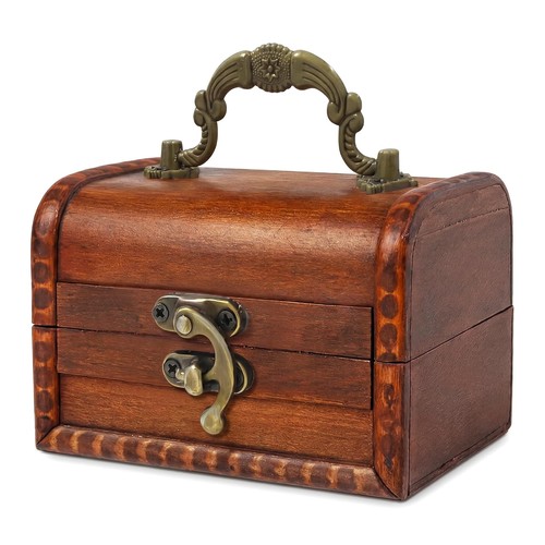 Kleine holz schatztruhe box - kleine,