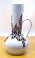 Fohr Keramik Vase weiß rot